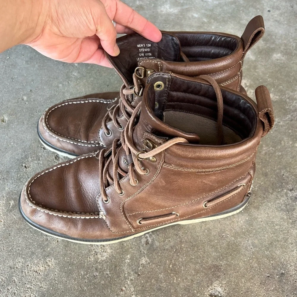 Sperry Men's Brown Leather Boots